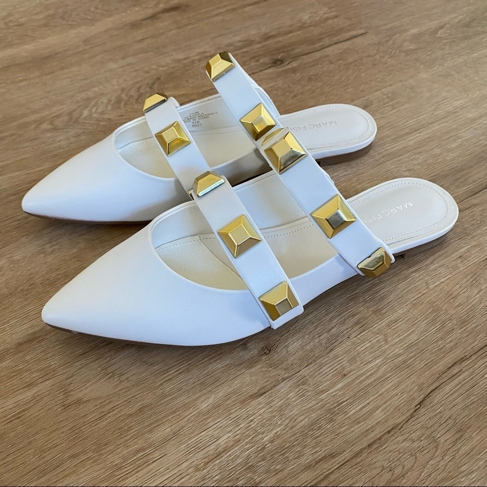 Marc Fisher Studded Flats